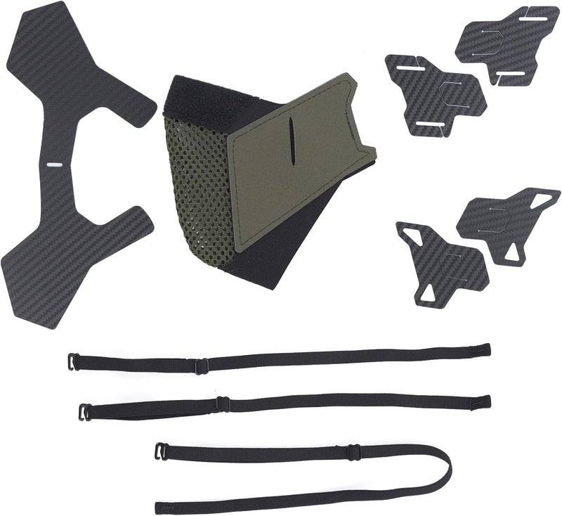 D.M.GEAR Airsoft Mesh Mask,Half Face Mask,Comfortable Adjustable Breathable,Tactical Lower Face Protective Mask for Outdoor - Image 4